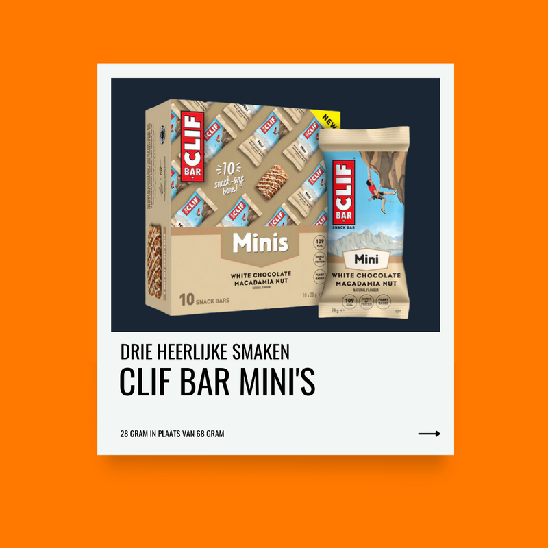 Nieuw: Clif Bar Mini's - Ideaal voor onderweg
