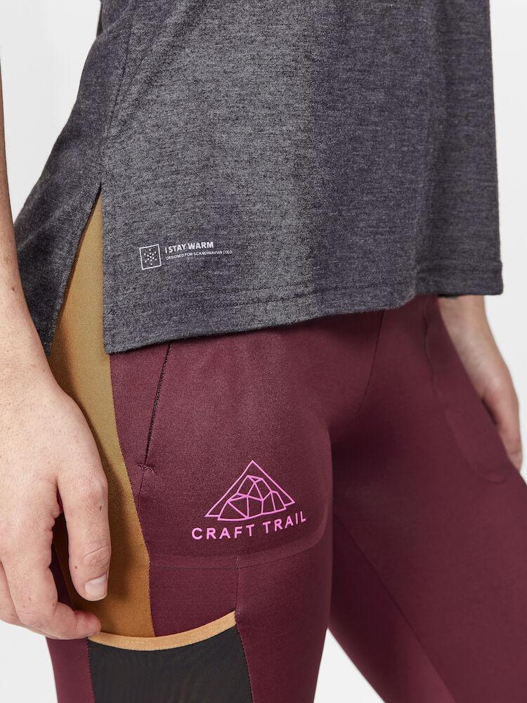 Craft | ADV Trail Wool Shortsleeve | T-Shirt | Dames | Trail.nl