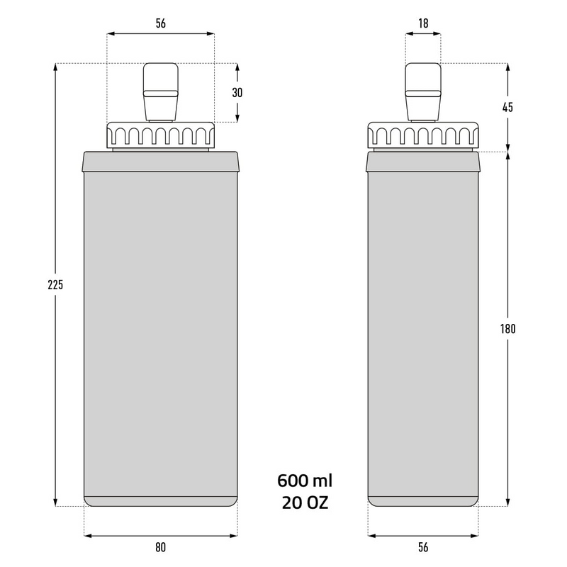 Instinct | Hydracell 600 | Soft Flask | 600 ML | Trail.nl