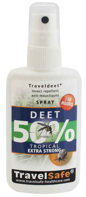 Travelsafe | TravelDEET 50% | Spray tegen muggen en teken | Trail.nl