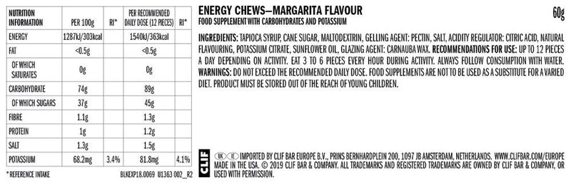 Clif Bar | Bloks | Energy Chews | 46 Gram Carbs | Trail.nl