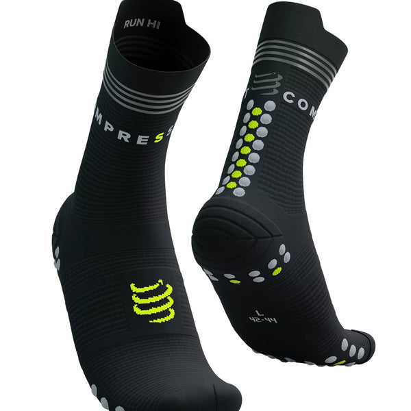 Compressport | Pro Racing Socks v4.0 Run High Flash | Hardloopsokken | Reflectie - Trail.nl