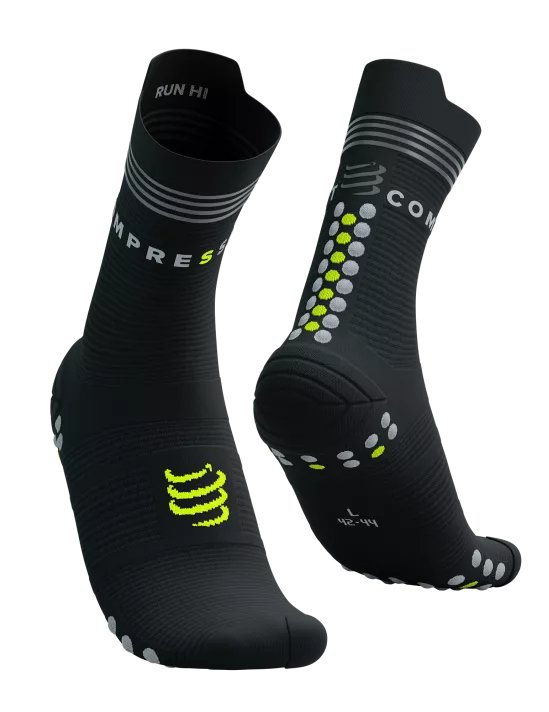 Compressport | Pro Racing Socks v4.0 Run High Flash | Hardloopsokken | Reflectie - Trail.nl