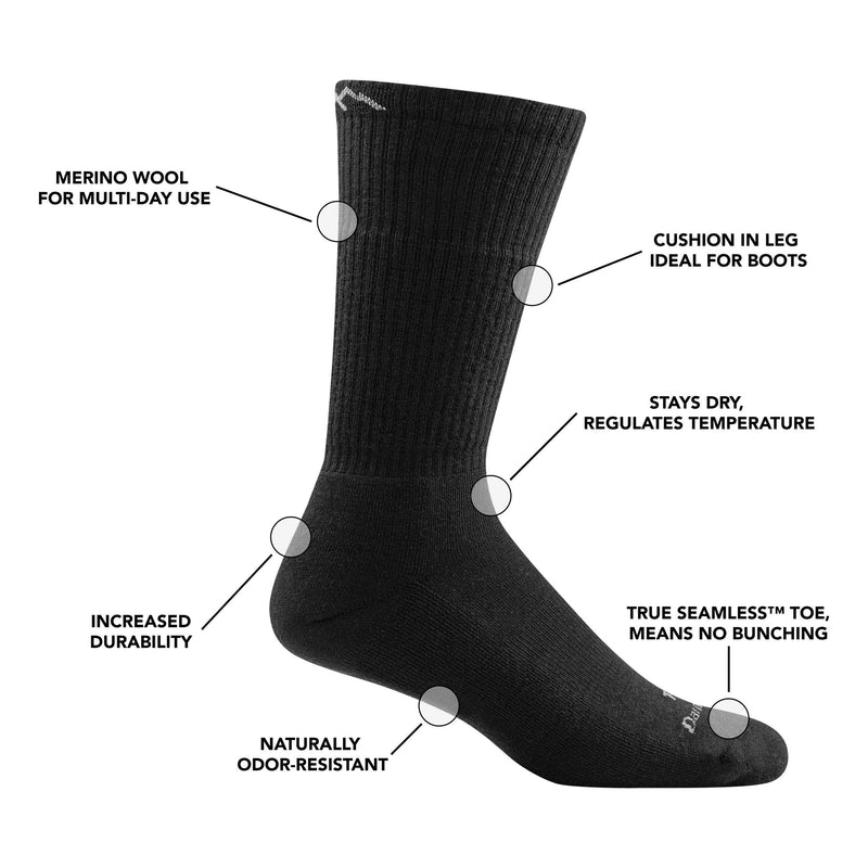 Darn Tough | Tactical | Boot Sock | Midweight | Cushion | Unisex | Wandelsokken - Trail.nl