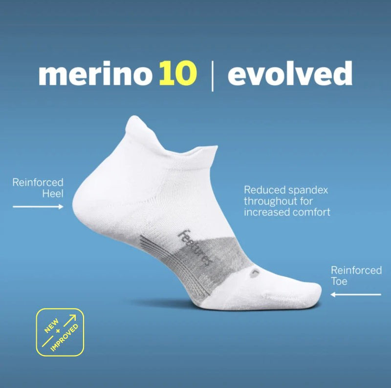 Feetures | Merino 10 | Max Cushion | Mini Crew V2 | Hardloopsokken | Unisex | Trail.nl