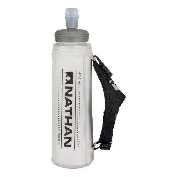 Nathan | ExoShot 14 OZ | Handheld Softflask - Trail.nl