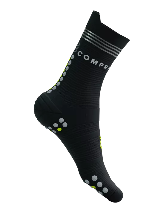 Compressport | Pro Racing Socks v4.0 Run High Flash | Hardloopsokken | Reflectie | Trail.nl