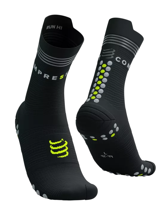 Compressport | Pro Racing Socks v4.0 Run High Flash | Hardloopsokken | Reflectie | Trail.nl