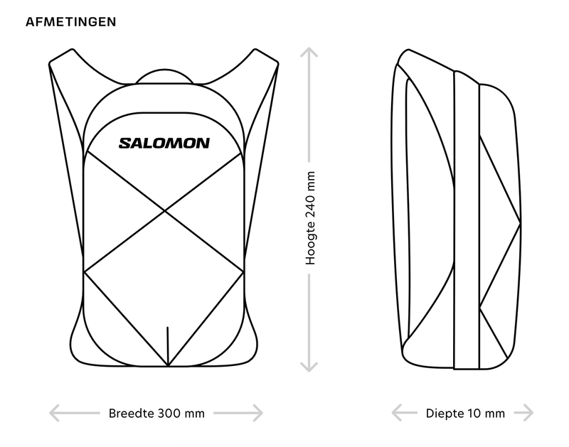 Salomon | Pulse 2 | Hardlooprugzak | Unisex | +2 Soft Flasks - Trail.nl