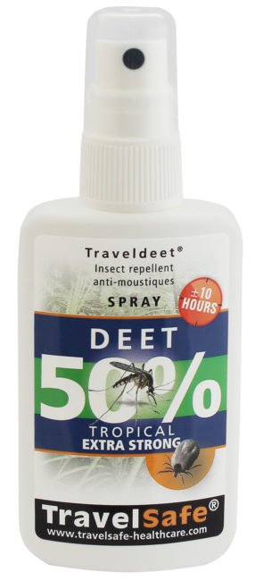 Travelsafe | TravelDEET 50% | Spray tegen muggen en teken - Trail.nl